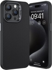 BENKS carbon fiber Case for iPhone 15 Pro Max