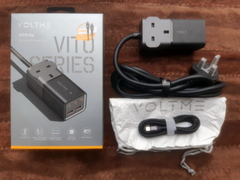 voltme 75 watt usb c charging power strip